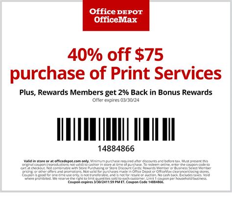 40% Off $75 Purchase Of Print Services