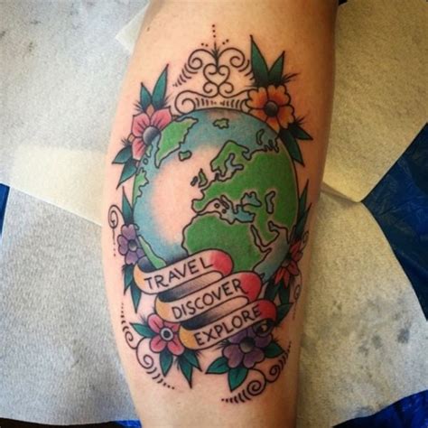 40 Travel Inspired Tattoos From Travelers Bloggers Myself Camera