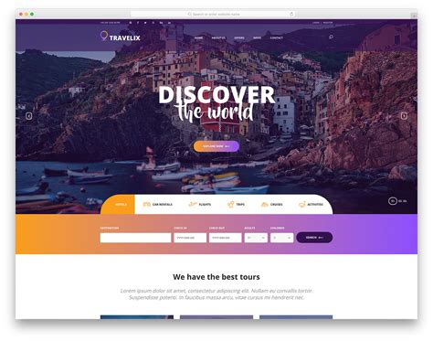 43 Best Free Travel Website Templates With Full Of Colors 2020