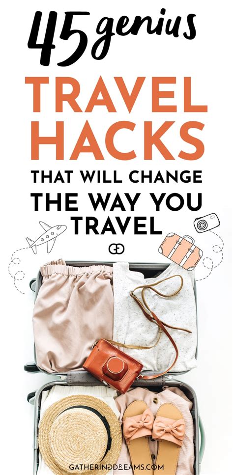 45 Smart Travel Hacks To Save Money Time And Space