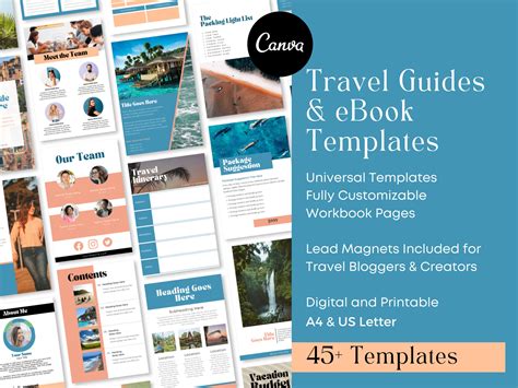 45 Travel Guide Ebook Templates For Canva Travel Ebook Etsy Uk