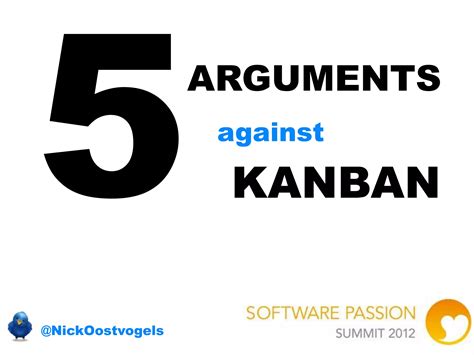 5 Arguments Against Kanban Ppt