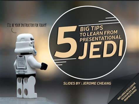 5 Big Tips To Learn From Presentation Jedi Ppt