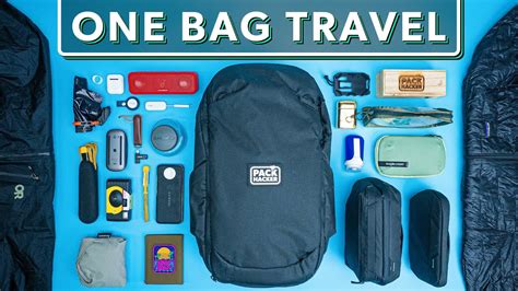 5 Essentials For One Bag Travel Youtube