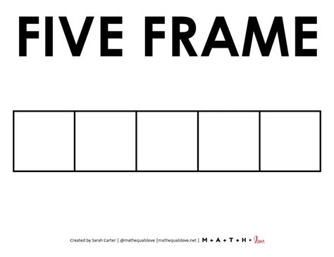 5 Frame Printable