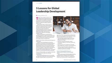 5 Lessons For Global Leadership Development Wlh Consulting Learning