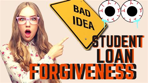 5 Reasons Why Student Loan Forgiveness Is A Bad Idea Youtube