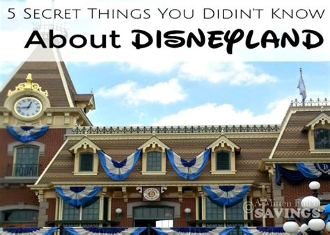 5 Secret Things I Bet You Didn Amp 39 T Know About Disneyland