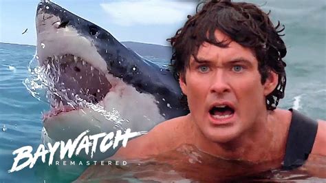 5 Shark Attacks On Baywatch Baywatch Remastered Youtube