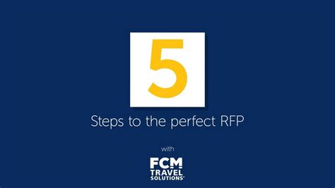 5 Steps To An Rfp Fcm Travel Solutions Uk Youtube