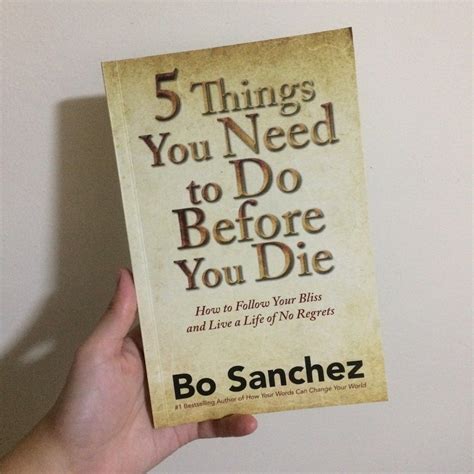 5 Things You Need To Do Before You Die By Bo Sanchez Hobbies Toys