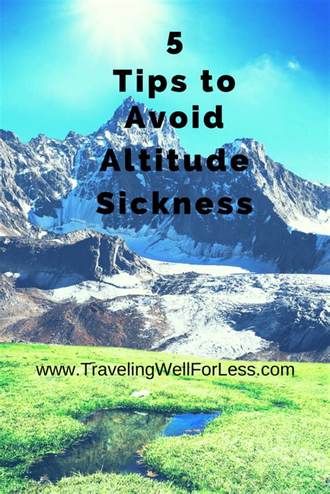 5 Tips To Avoid Altitude Sickness