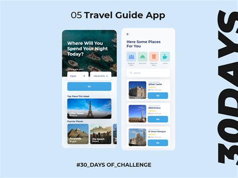 5 Travel Guide App By Abdalrhman Mohamed On Dribbble