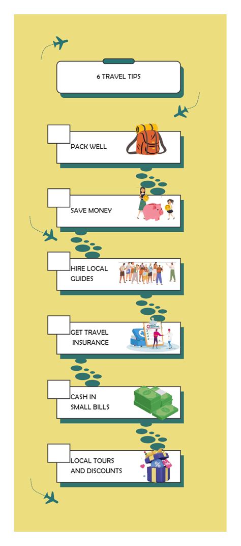 5 Travel Tips Infographics Edrawmax Template