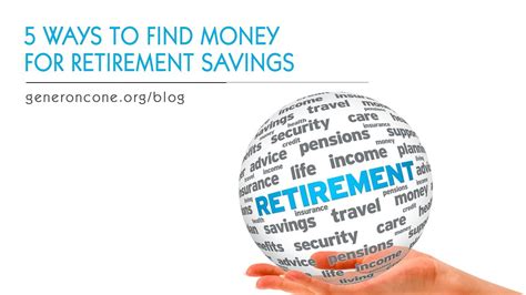 5 Ways To Find Money For Retirement Savings