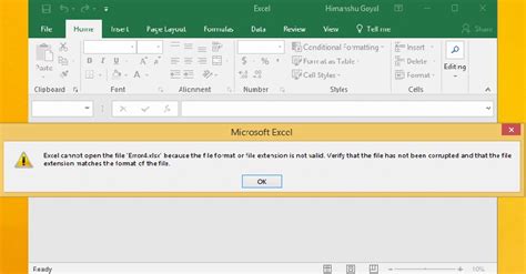 5 Ways To Fix Excel Invalid File Extension Error