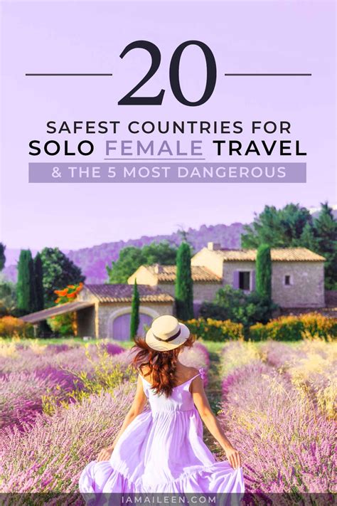 50 Safest And Worst Countries For Women To Travel Alone