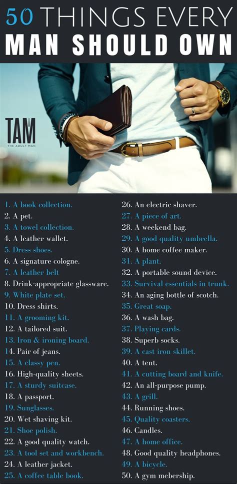 50 Things Every Man Should Own Der Gentleman Gentleman Rules