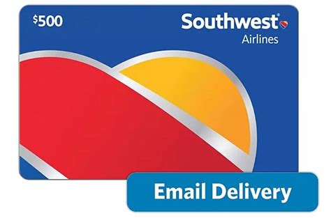 500 Southwest Airlines Egift Card Just 429 99 On Samsclub Com Gift