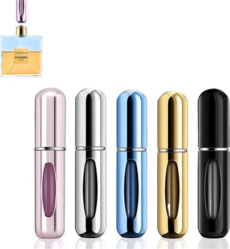 5Pcs 5Ml Refillable Travel Perfume Atomizer Mini Spray Travel Perfume