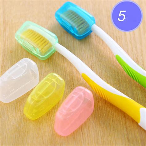 5Pcs Portable Travel Toothbrush Head Cover Case Protective Caps Health