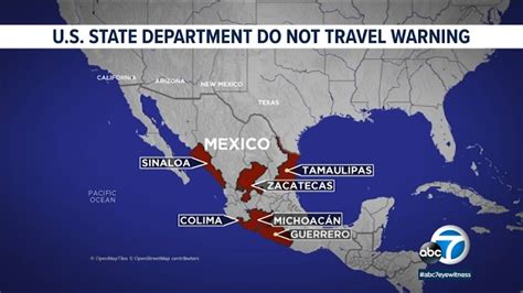 6 States In Mexico Under Us State Dept Do Not Travel Advisory Youtube