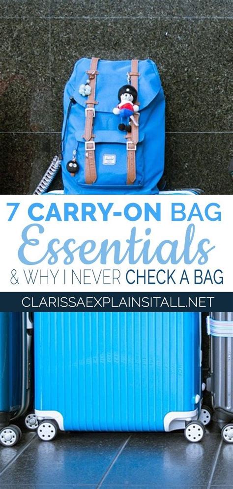 7 Carry On Travel Essentials You Need To Pack Travel Tips Travel