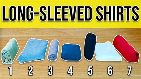 7 Clever Ways To Fold Long Sleeved Shirts Fast And Small Video