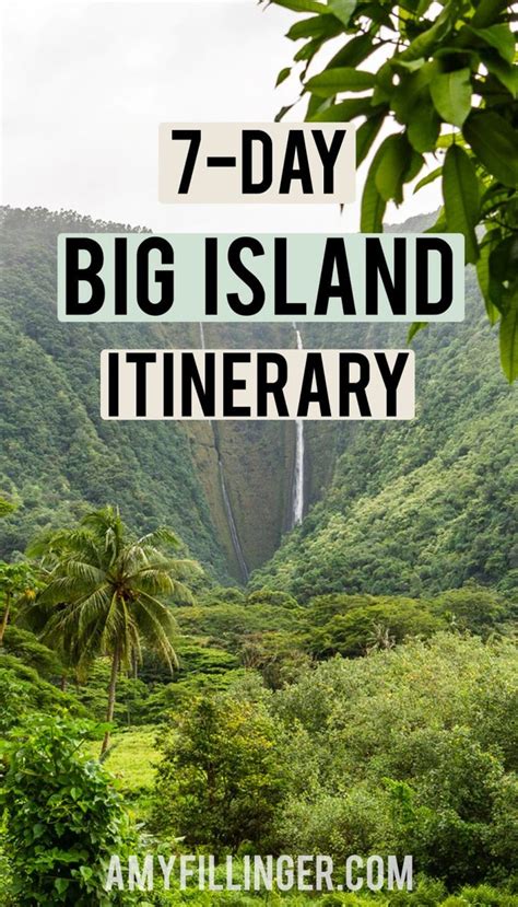 7 Day Big Island Itinerary Travel Amy Fillinger Hawaii Travel Agent