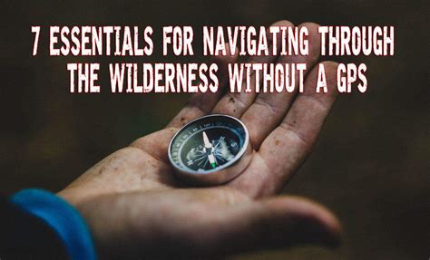 7 Essentials For Navigating Through The Wilderness Without A Gps