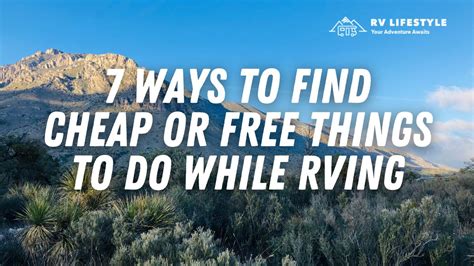 7 Ways To Find Cheap Or Free Things To Do While Rving Fast Travel Tips