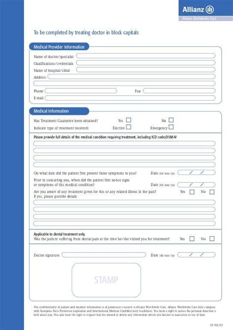 7188 Allianz Claim Form 7188 Allianz Claim Form Medical Information Allianz Emergency