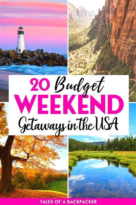 8 Affordable Weekend Getaways Around The U S Cheap Weekend Getaways Weekend Getaways Island