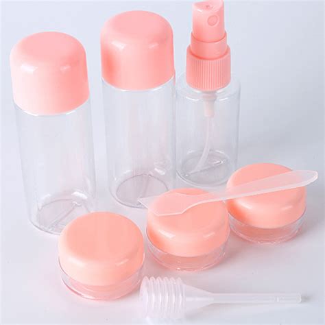 8Pcs Travel Bottles Set Leak Proof Refillable Toiletries Containers For Liquid Shampoo 8Pcs