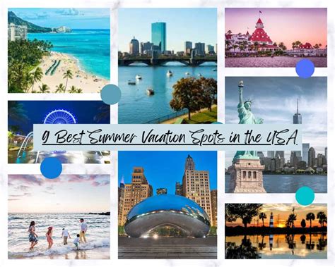 9 Best Summer Vacation Spots In The Usa Shoocal