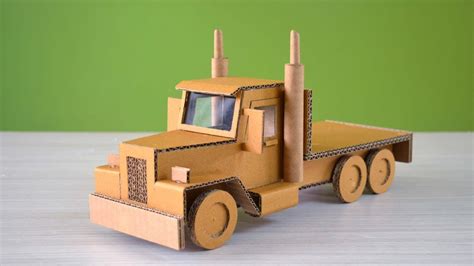 A Cardboard Truck How To Make A Truck Using Cardboard Diy Youtube