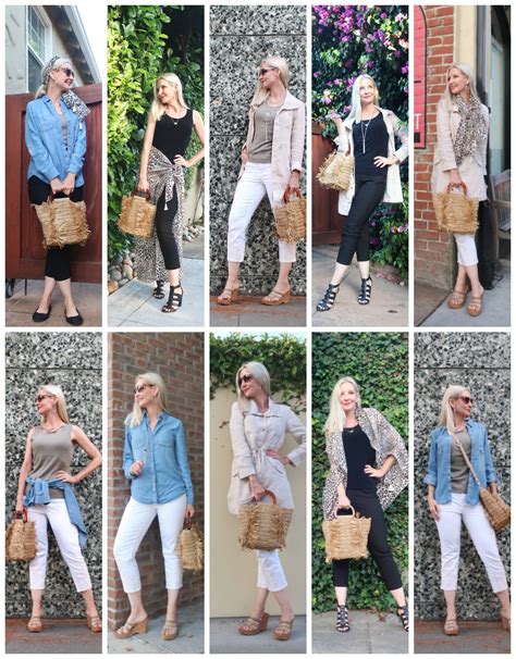 A Casual Summer Capsule Wardrobe For Women Over 50 In 2021 Summer