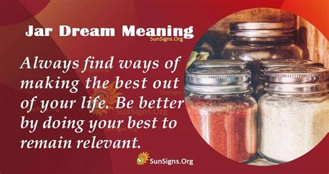 A Jar In Your Dreams Meaning Interpretation And Symbolism Sunsigns Org