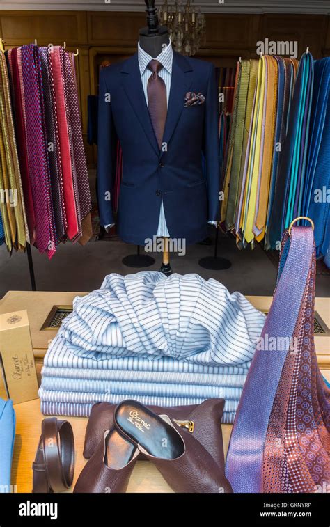 A Luxury Store With Men Clothing Stock Photo Alamy