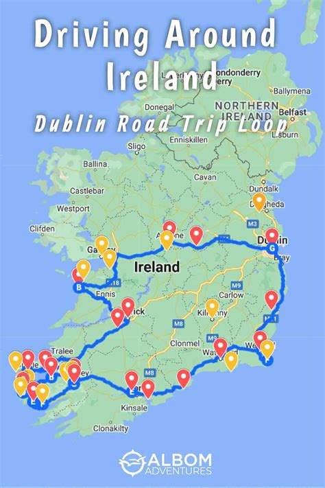 A Map Highlighting The Best Way To See The Countryside By Driving