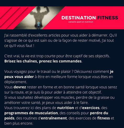 A Propos De Destination Fitness Destination Fitness