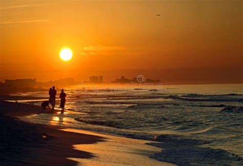 A Sunrise In Destin Florida Stock Photo Image Of Sand Beach 176686462