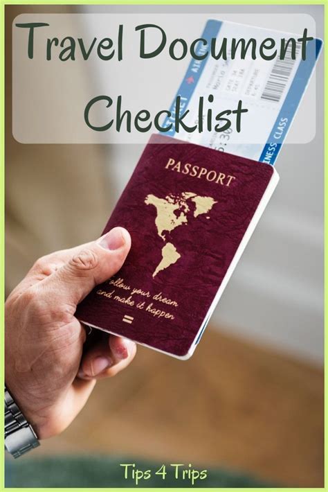 A Travel Document Checklist All The Types Of Travel Documents You Need