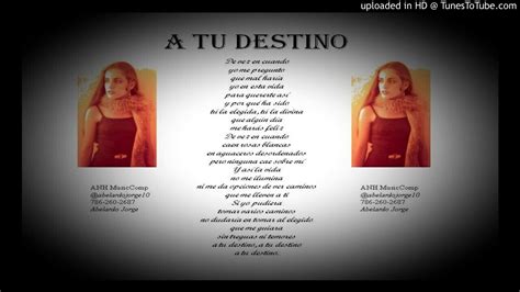 A Tu Destino Canci N 6 Youtube