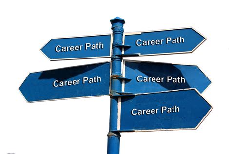 A Woman Is Walking Along The Career Path