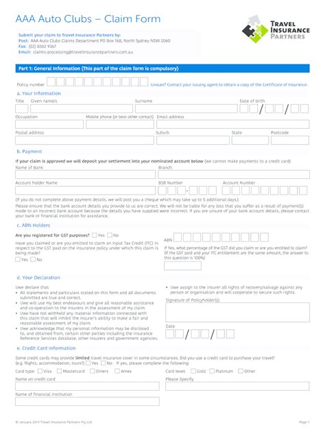 Aaa Insurance Claim Process Fill Online Printable Fillable Blank