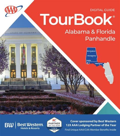 Aaa Tourbook Alabama Florida Panhandle Travel Guide Book Travel