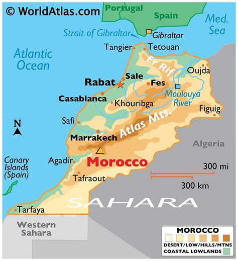 About Morocco Map Of Morocco