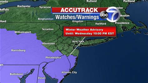 Accuweather Forecast Maps For Wednesday S Storm Abc7ny Com