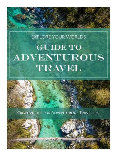 Adventure Travel Guide Cover Explore Your Worlds